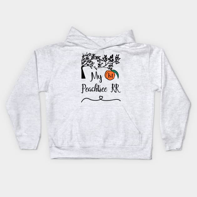 My First Peachtree Road Race Kids Hoodie by numpdog